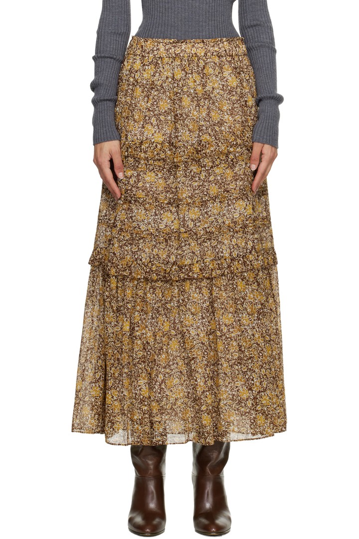 Isabel Marant Étoile printed maxi skirt of gathered tiers